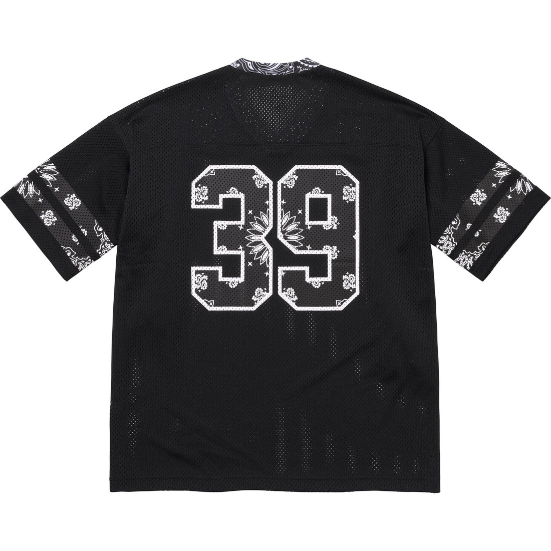 Supreme Bandana Football Jersey (SS25) - Black - $110
