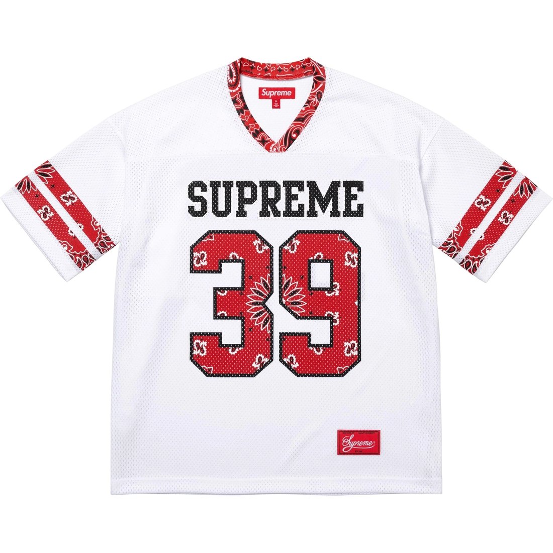 Supreme Bandana Football Jersey (SS25) - White - $110