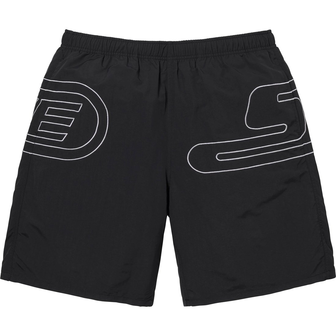 Supreme Big Logo Nylon Short (SS25) - Black - $110