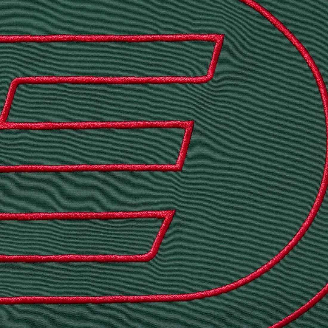 Supreme Big Logo Nylon Short (SS25) - Dark Green - $110
