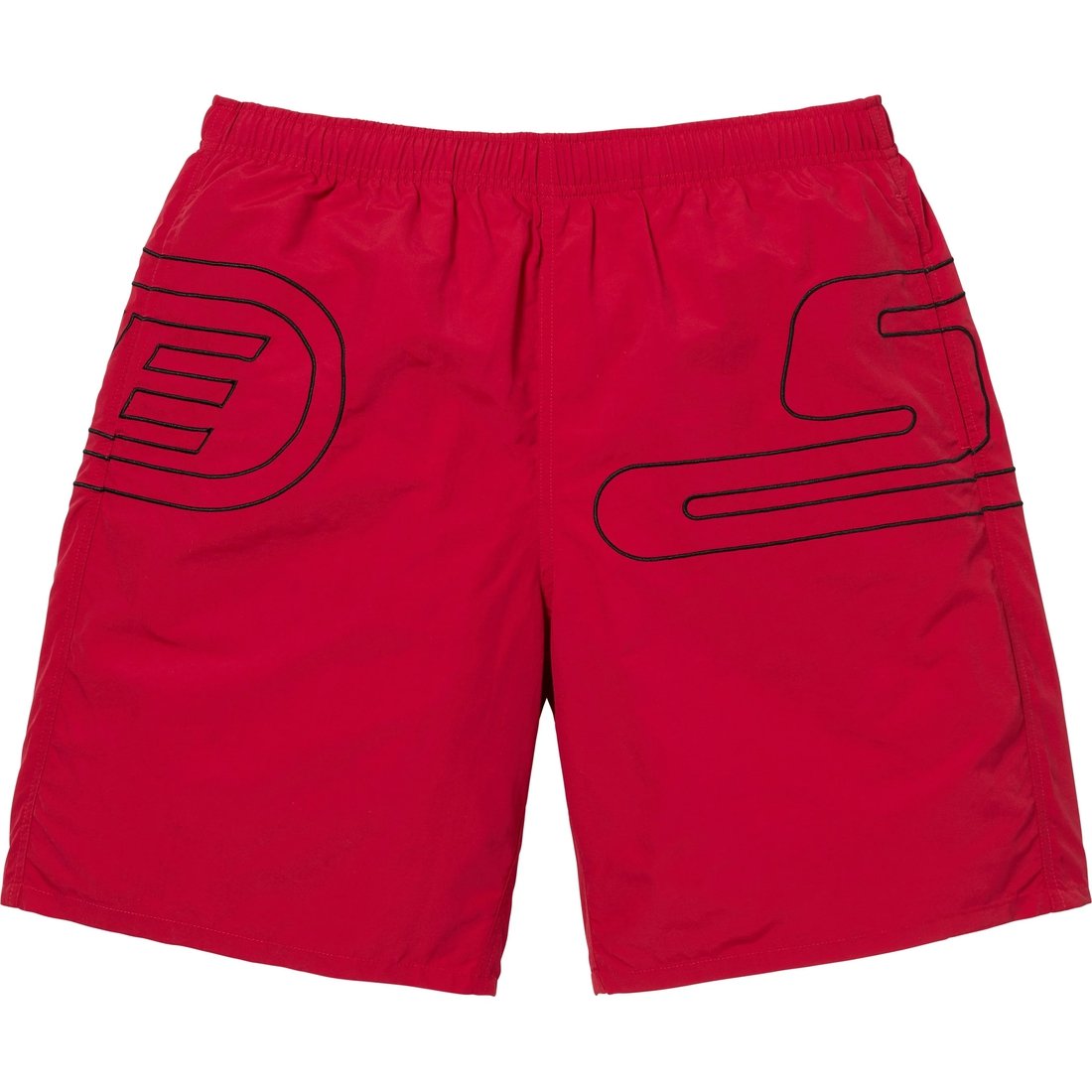 Supreme Big Logo Nylon Short (SS25) - Red - $110