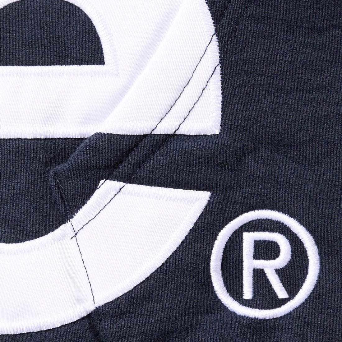 Supreme Big Logo Zip Up Hooded Sweatshirt (SS25) - Navy - $168