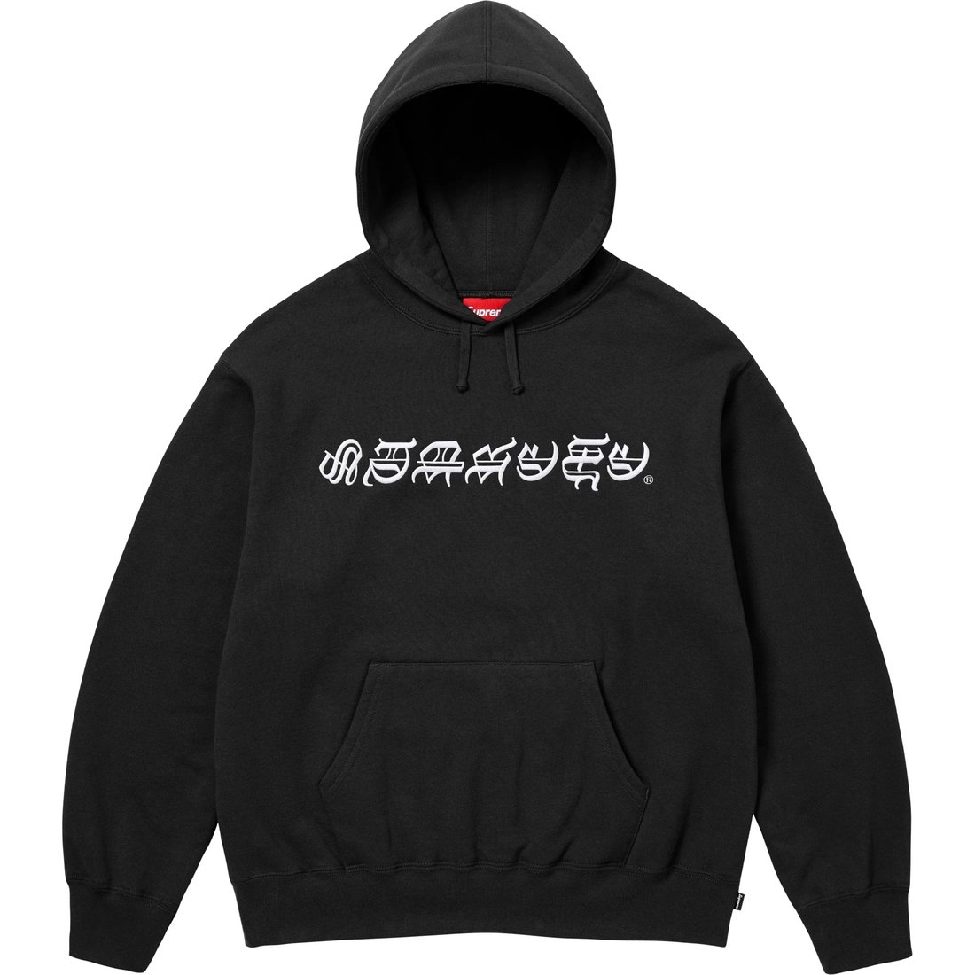 Supreme Blackletter Hooded Sweatshirt (SS25) - Black - $158