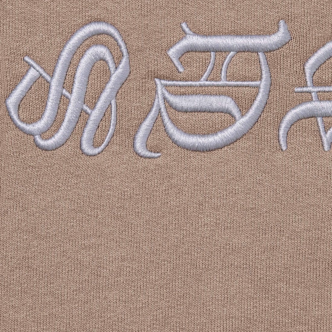 Supreme Blackletter Hooded Sweatshirt (SS25) - Dusty Brown - $158