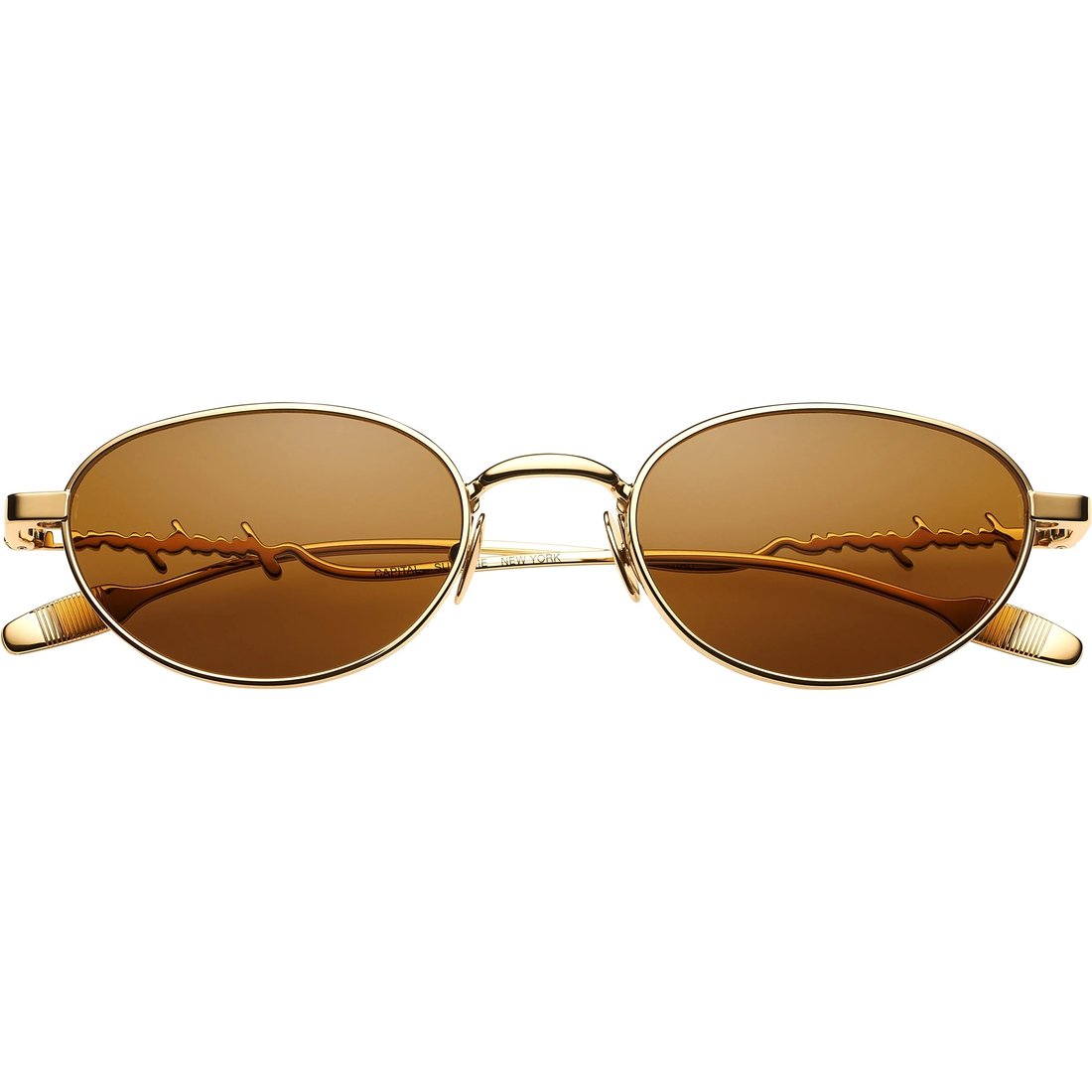 Supreme Capital Sunglasses (SS25) - Gold - $248