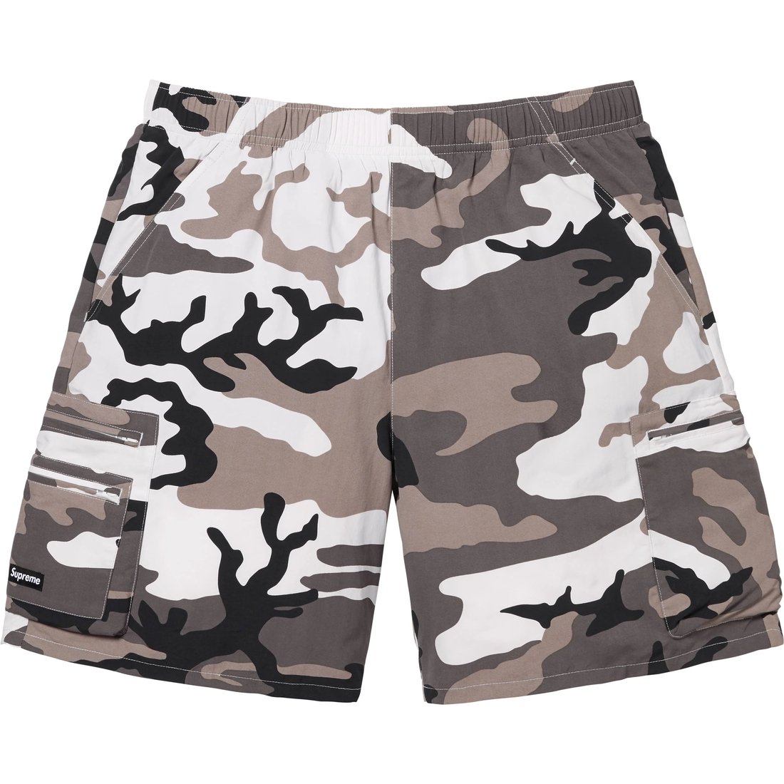 Supreme Cargo Water Short (SS25) - Snow Camo - $110