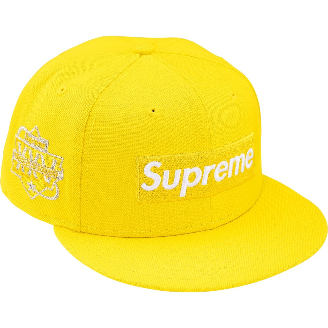 Supreme Championship Box Logo New Era (SS25) - Yellow - $54