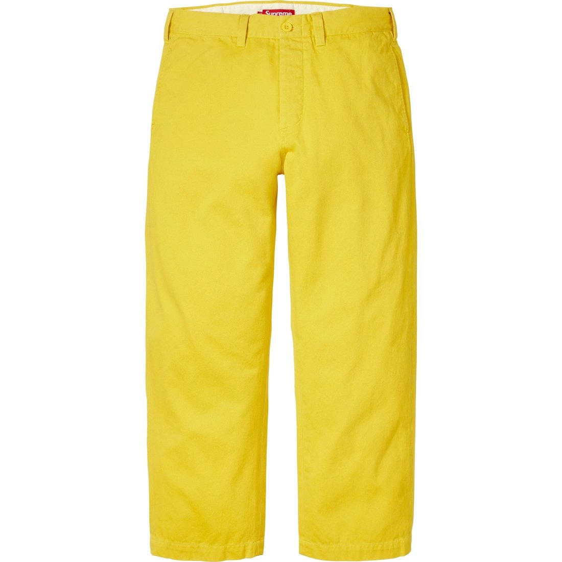 Supreme Chino Pant (SS25) - Lime Yellow - $158