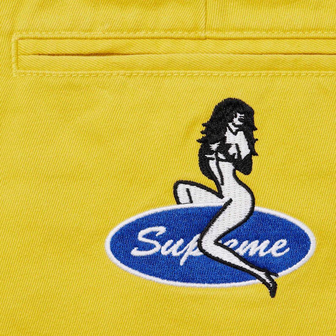 Supreme Chino Pant (SS25) - Lime Yellow - $158