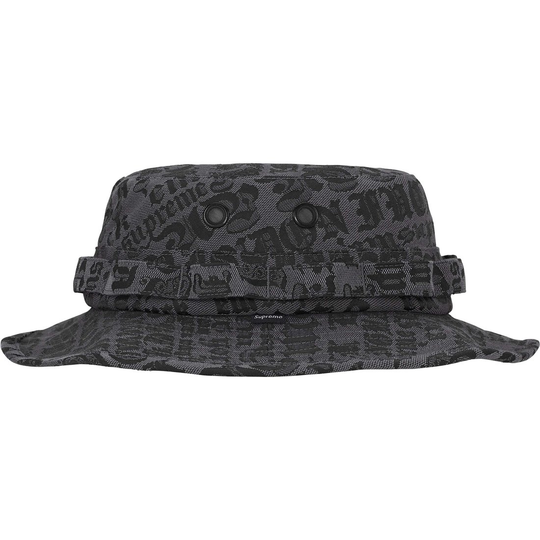 Supreme Cities Jacquard Boonie (SS25) - Black - $68