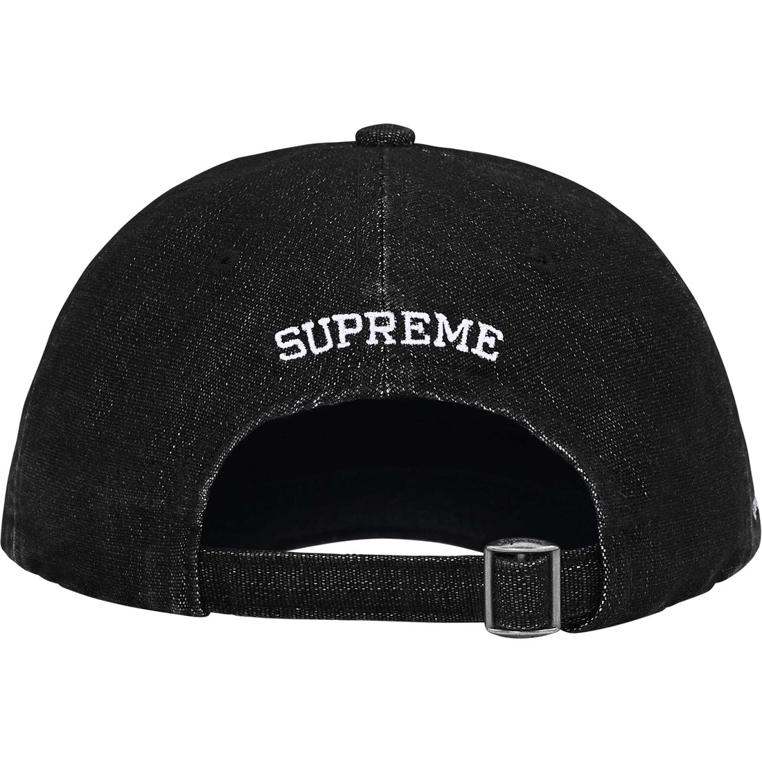 Supreme Cordura Denim S Logo 6-Panel (SS25) - Black - $54