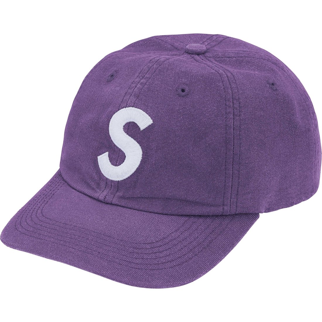 Supreme Cordura Denim S Logo 6-Panel (SS25) - Purple - $54