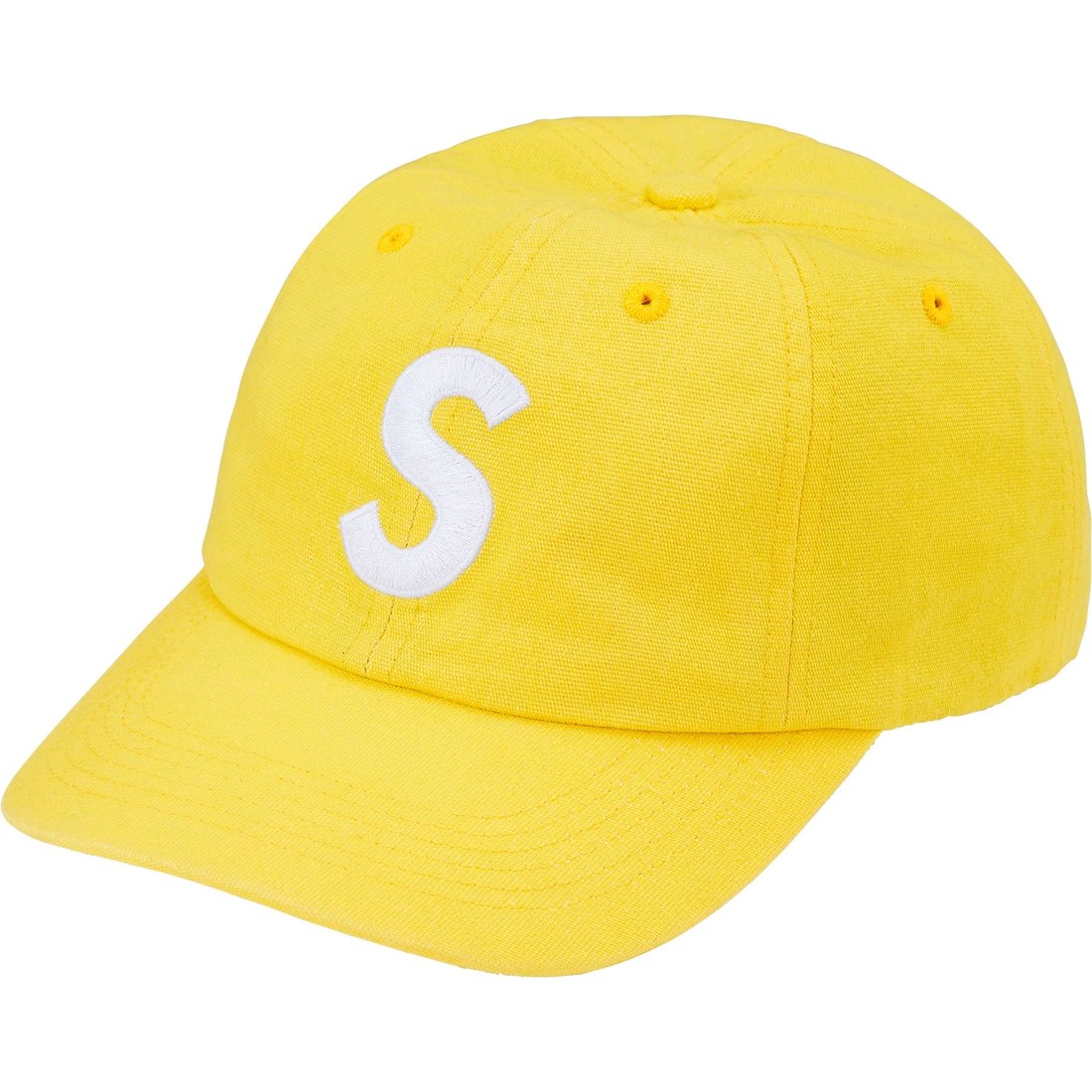 Supreme Cordura Denim S Logo 6-Panel (SS25) - Yellow - $54