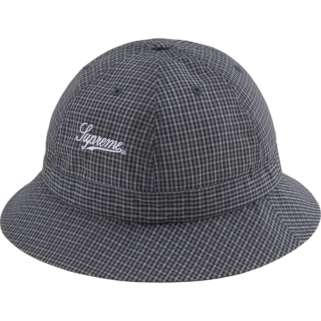 Supreme Cordura Plaid Bell Hat (SS25) - Black - $58