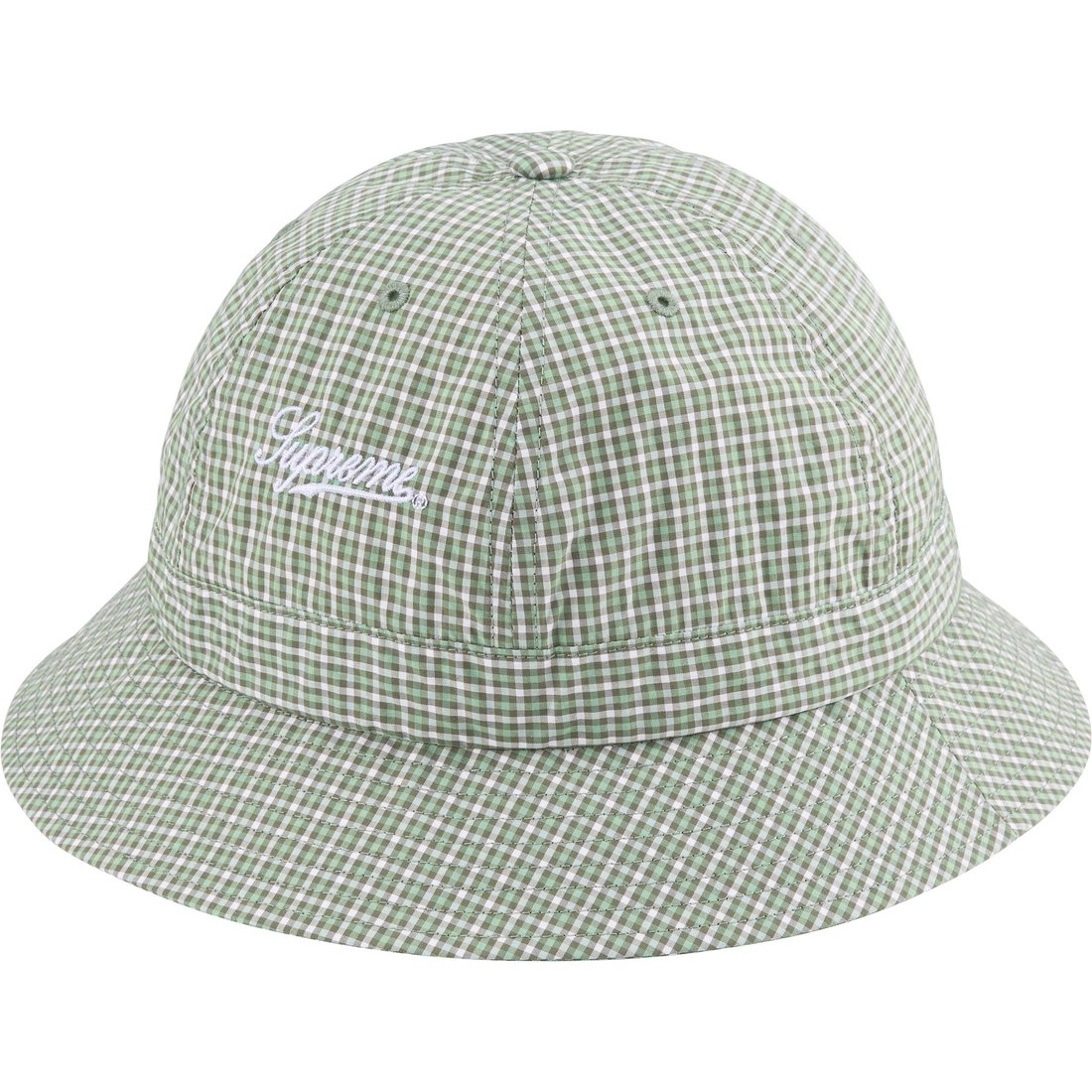 Supreme Cordura Plaid Bell Hat (SS25) - Olive - $58