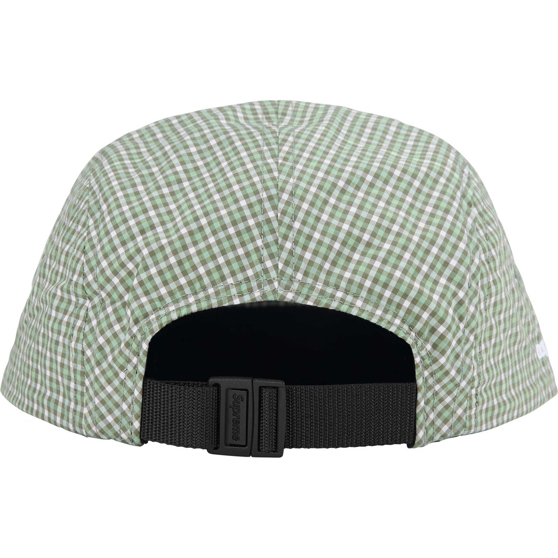 Supreme Cordura Plaid Camp Cap (SS25) - Olive - $54