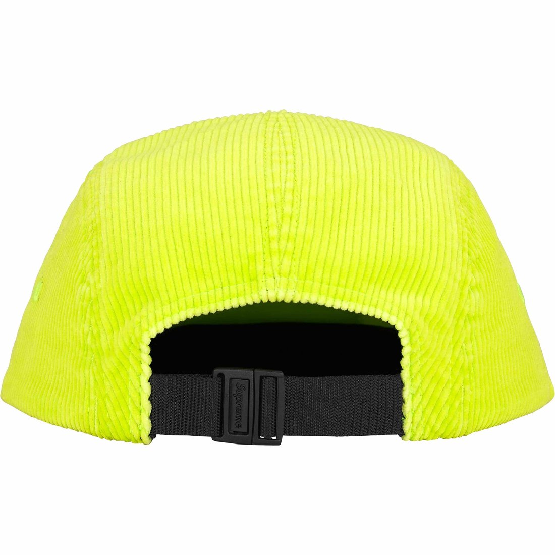 Supreme Corduroy Camp Cap (SS25) - Neon Yellow - $48