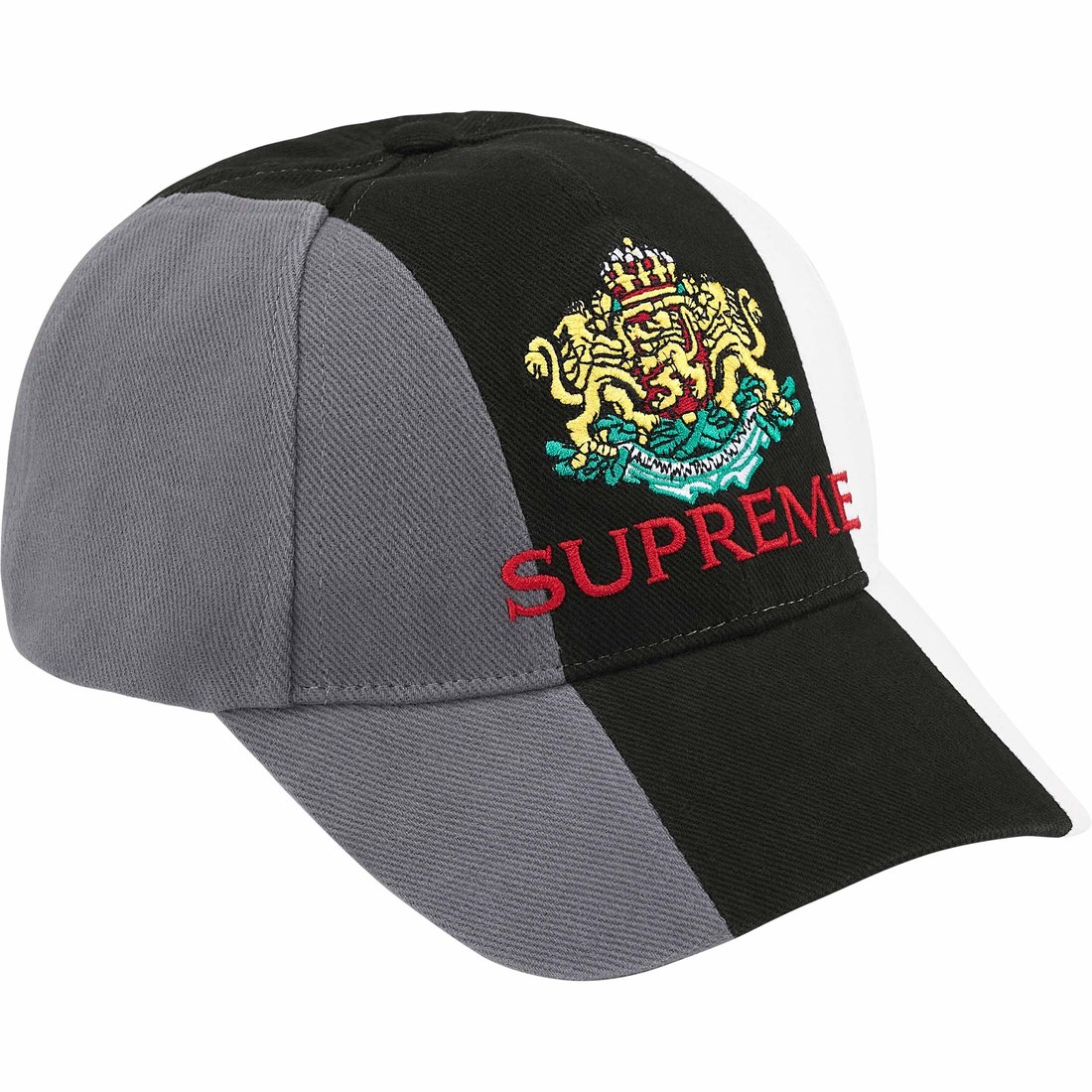 Supreme Crest 6-Panel (SS25) - Black - $48