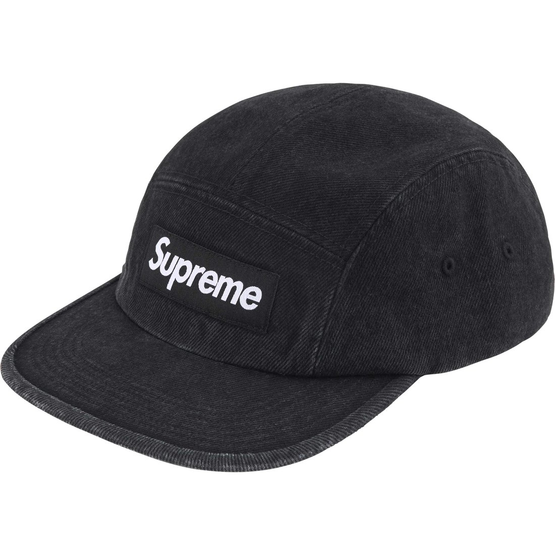 Supreme Denim Camp Cap (SS25) - Black - $48