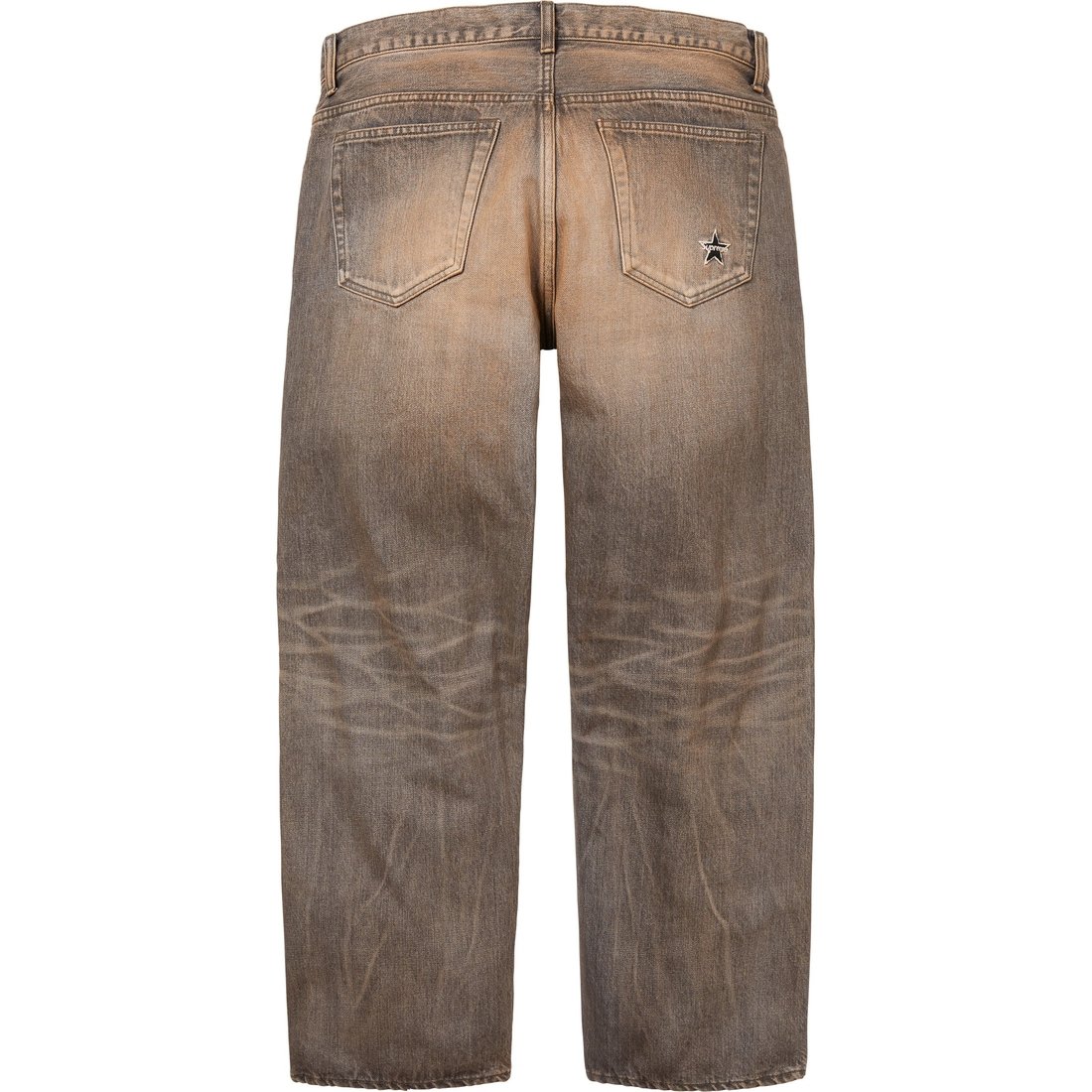 Supreme Distressed Loose Fit Selvedge Jean (SS25) - Washed Grey - $298