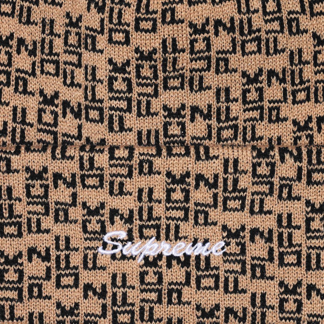 Supreme Fuck Off Beanie (SS25) - Tan - $40