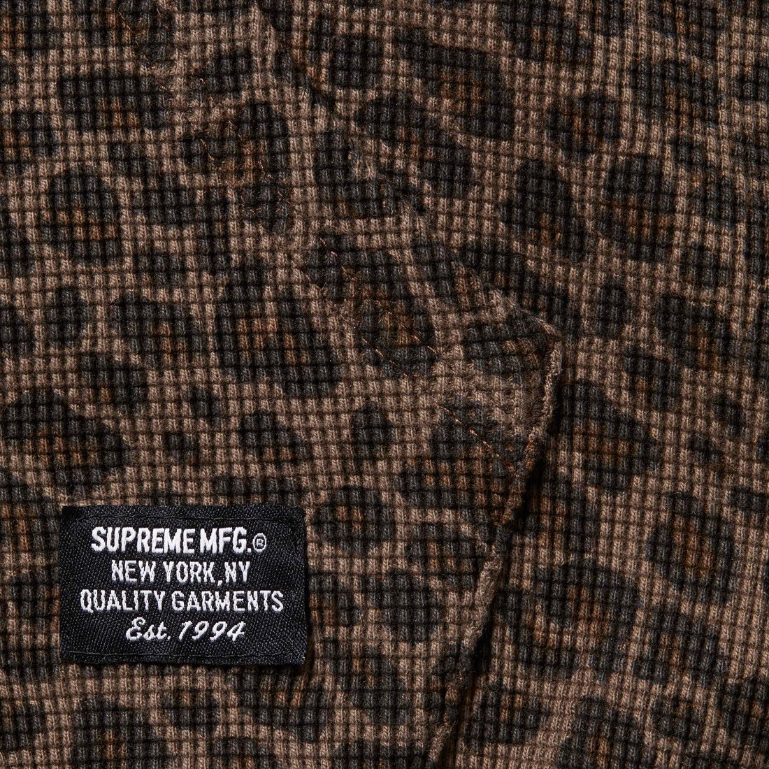 Supreme Hooded Zip Up Thermal (SS25) - Leopard - $138