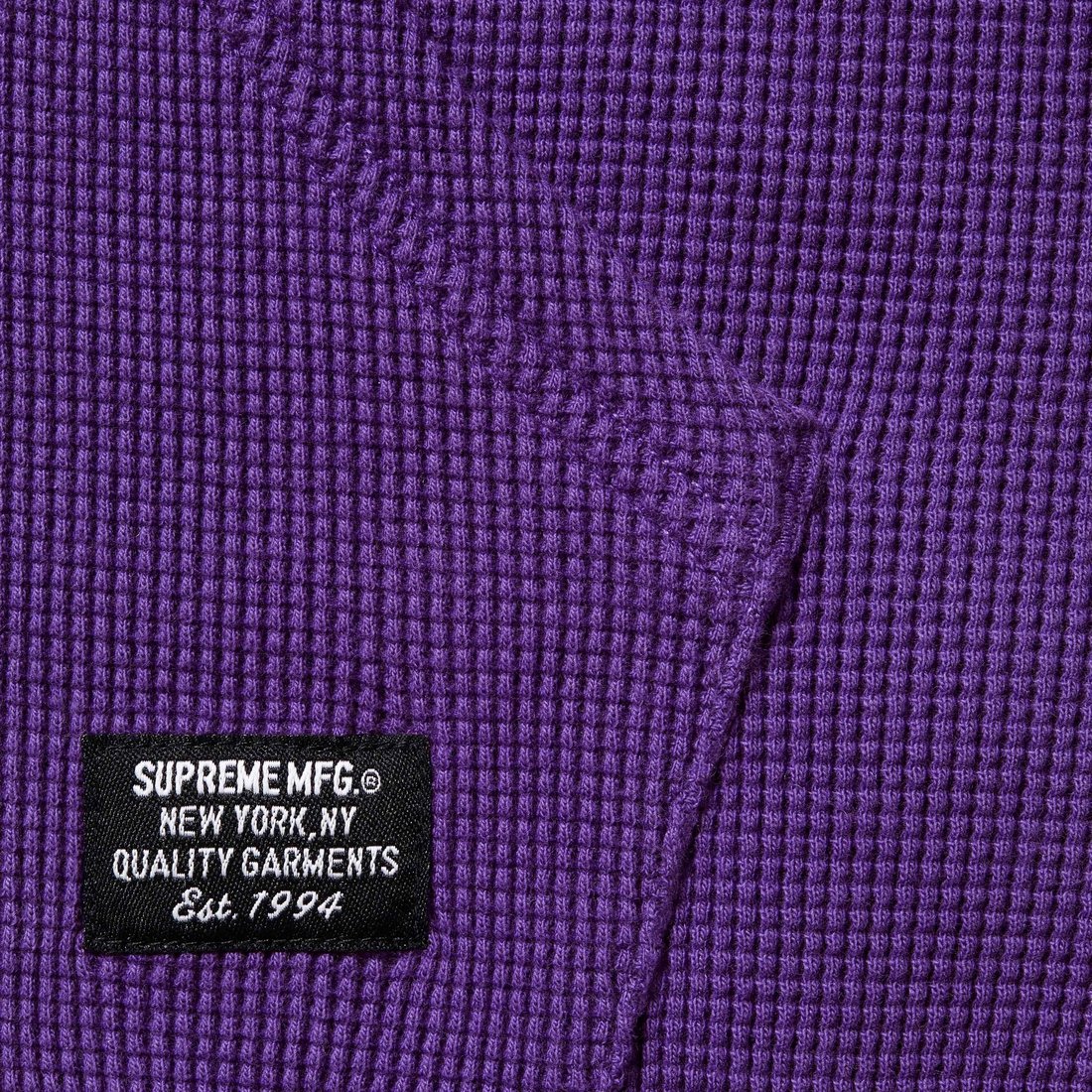 Supreme Hooded Zip Up Thermal (SS25) - Purple - $138