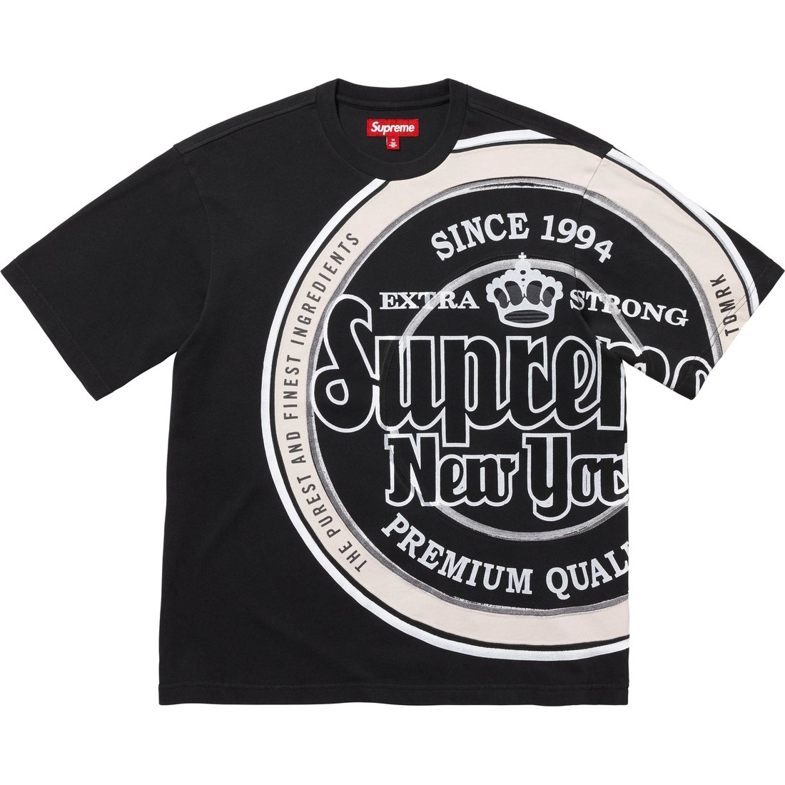 Supreme Lager S S Top (SS25) - Black - $98
