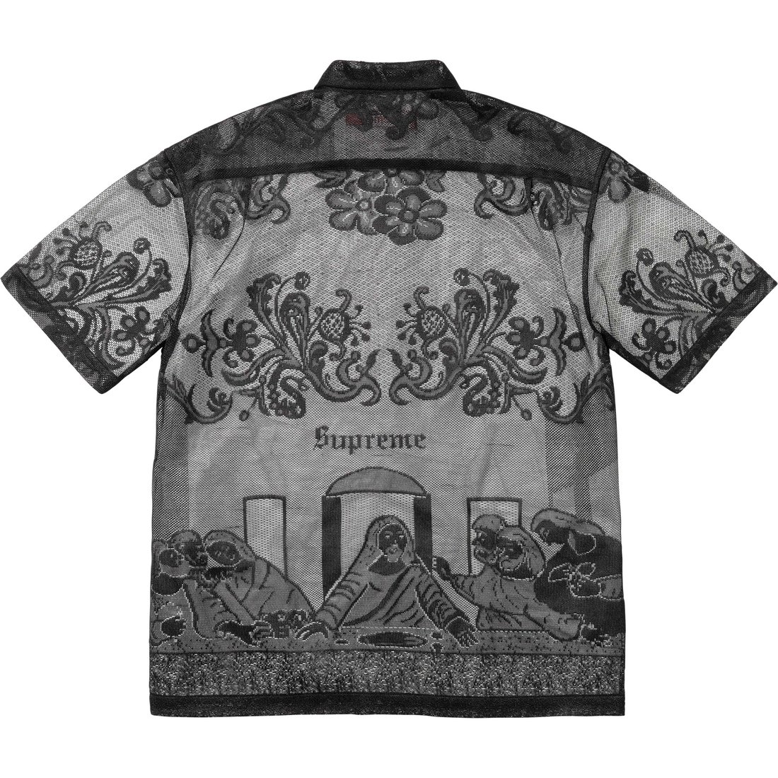 Supreme Last Supper Lace S S Shirt (SS25) - Black - $148