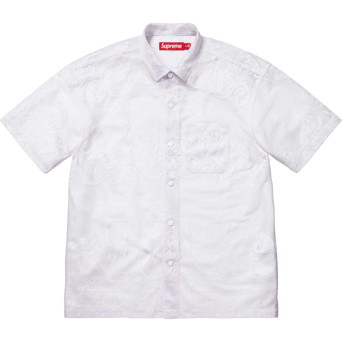 Supreme Last Supper Lace S S Shirt (SS25) - White - $148