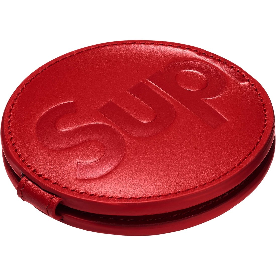 Supreme Leather Pocket Mirror (SS25) - Red - $110
