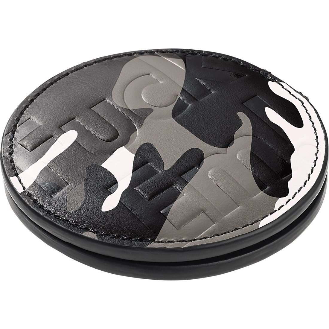 Supreme Leather Pocket Mirror (SS25) - Snow Camo - $110