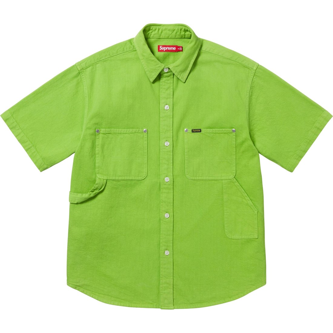 Supreme Loose Fit S S Denim Painter Shirt (SS25) - Green - $138