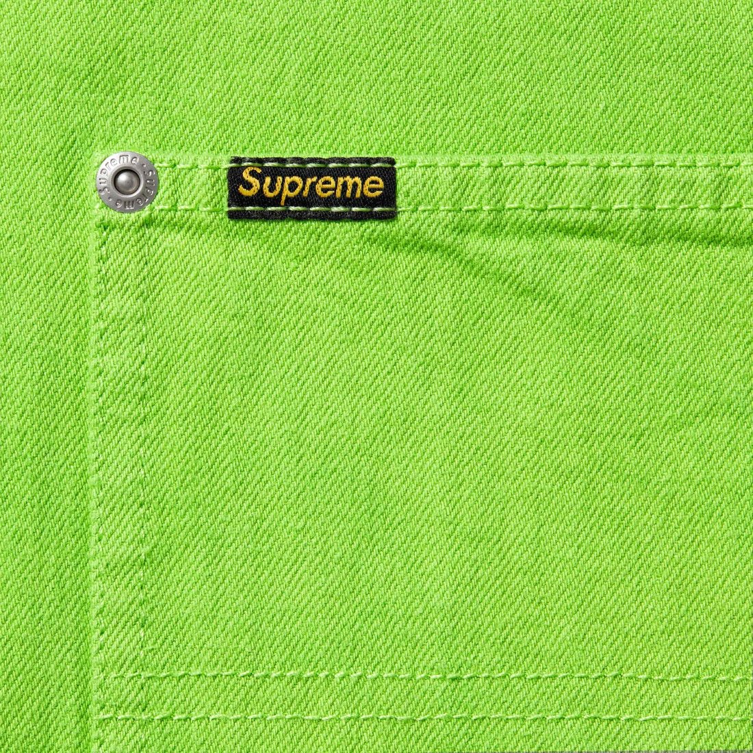 Supreme Loose Fit S S Denim Painter Shirt (SS25) - Green - $138