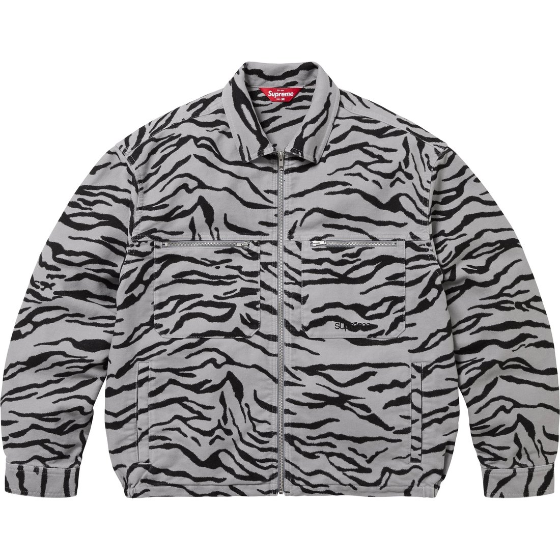 Supreme Moleskin Work Jacket (SS25) - Zebra - $238