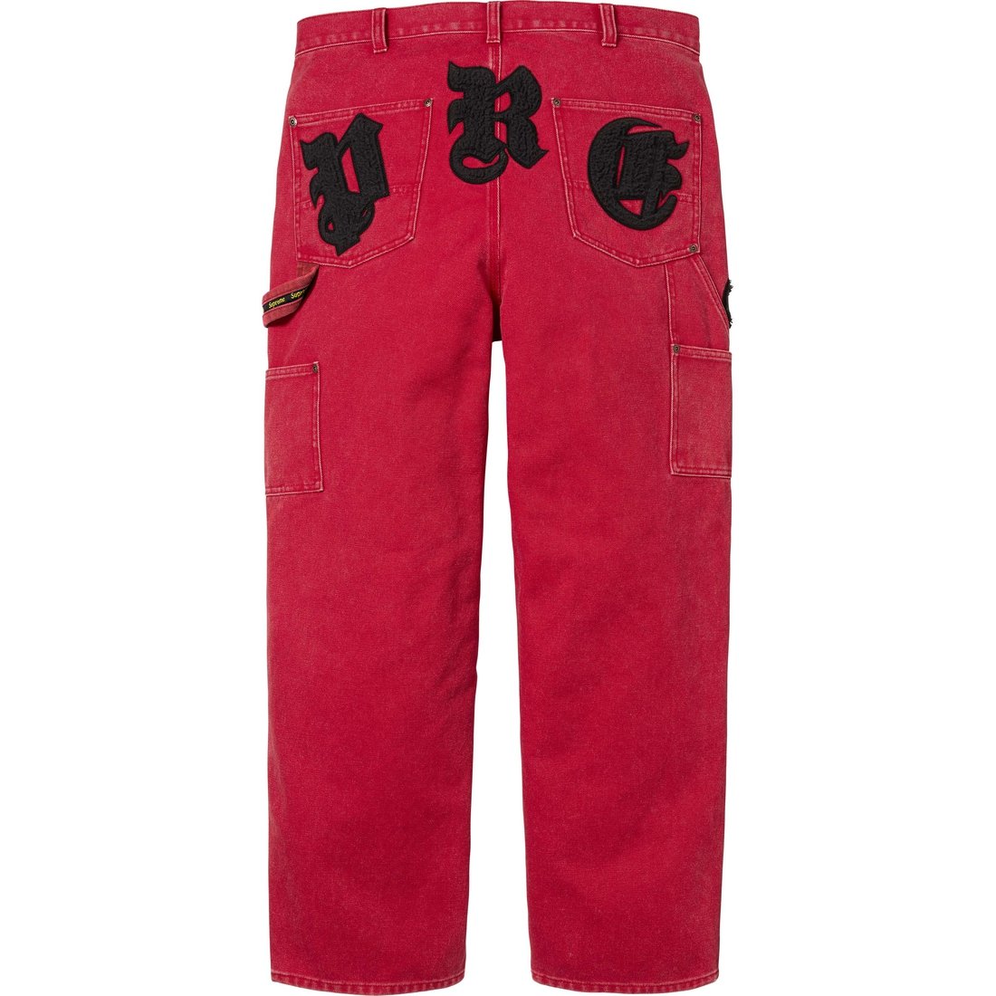 Supreme Old English Canvas Double Knee Painter Pant (SS25) - Red - $198