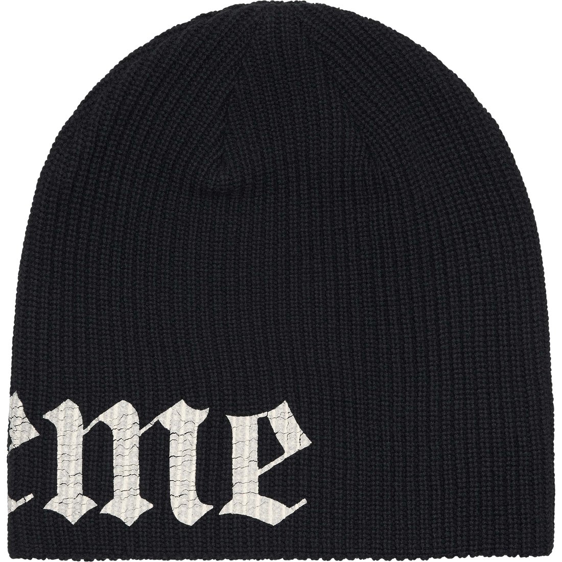 Supreme Old English Printed Beanie (SS25) - Black - $40