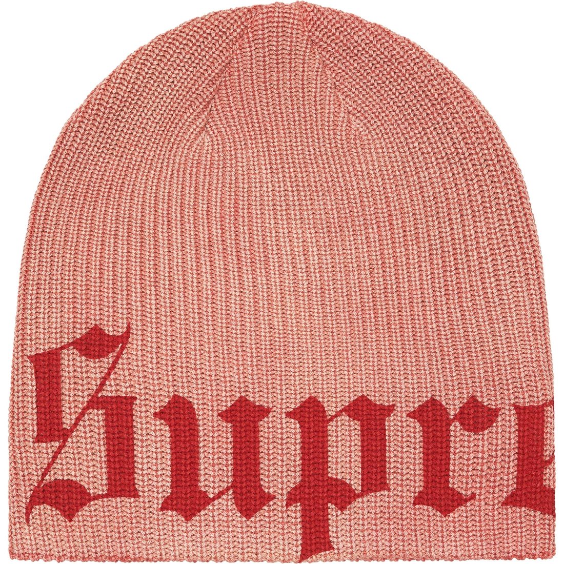 Supreme Old English Printed Beanie (SS25) - Pale Red - $40