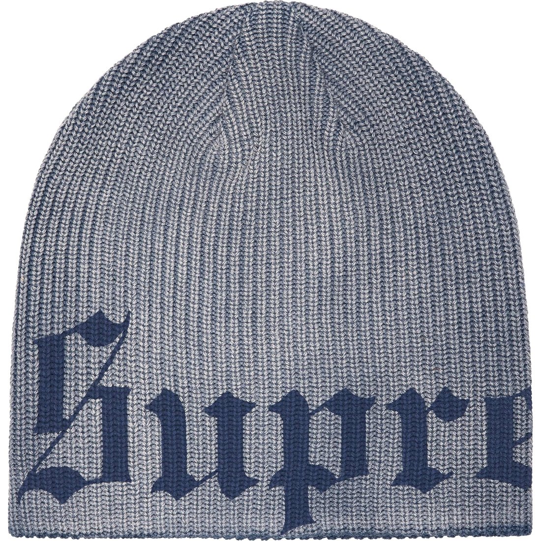 Supreme Old English Printed Beanie (SS25) - Slate - $40