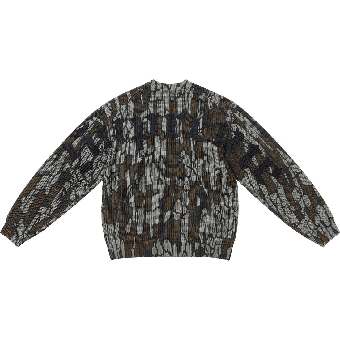 Supreme Old English Printed Sweater (SS25) - Mossy Oak® Trebark® Camo - $158