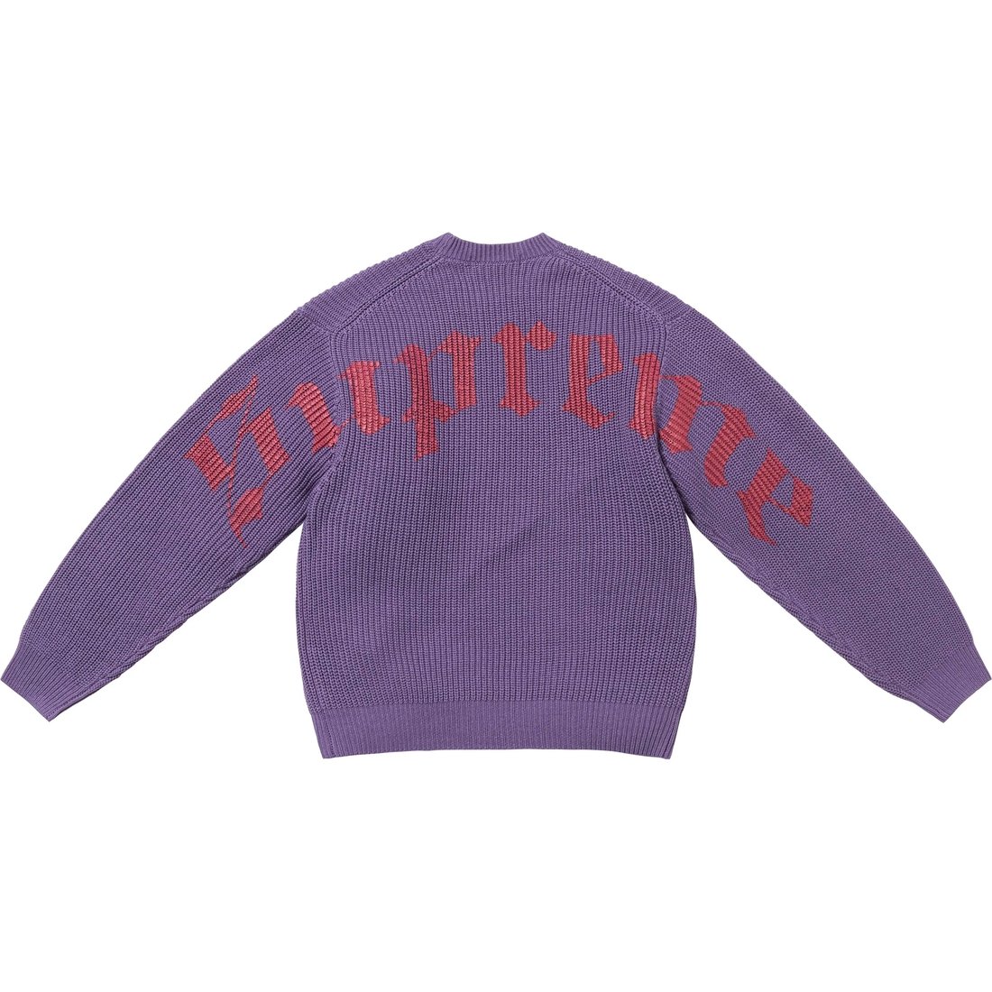 Supreme Old English Printed Sweater (SS25) - Purple - $158