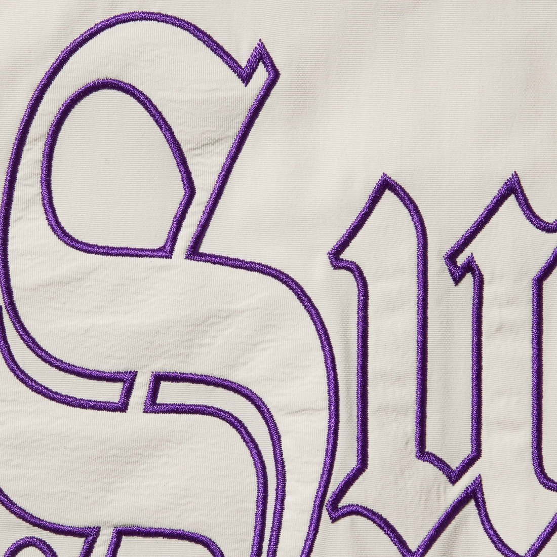 Supreme Old English Track Jacket (SS25) - White - $178