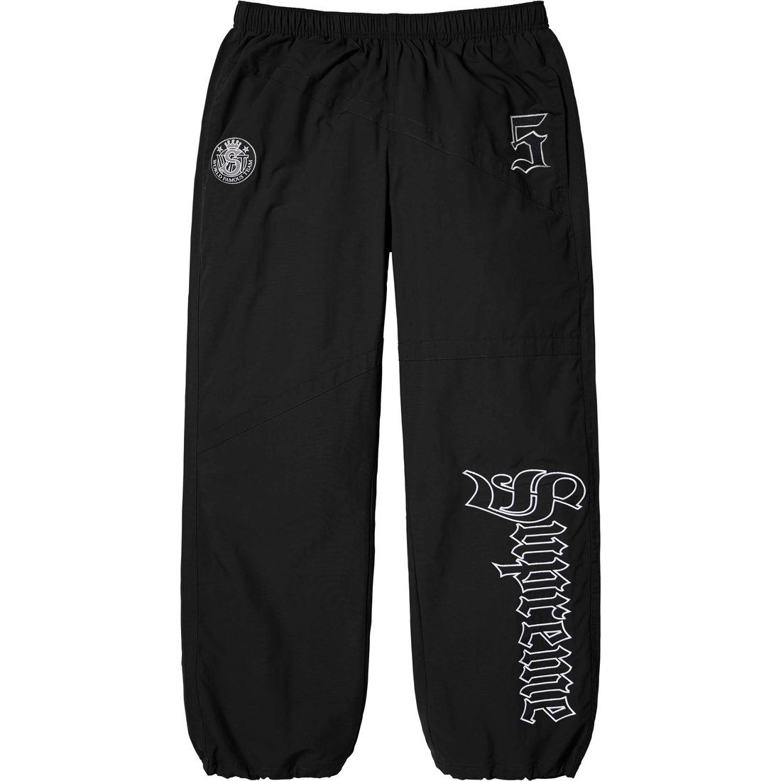 Supreme Old English Track Pant (SS25) - Black - $148