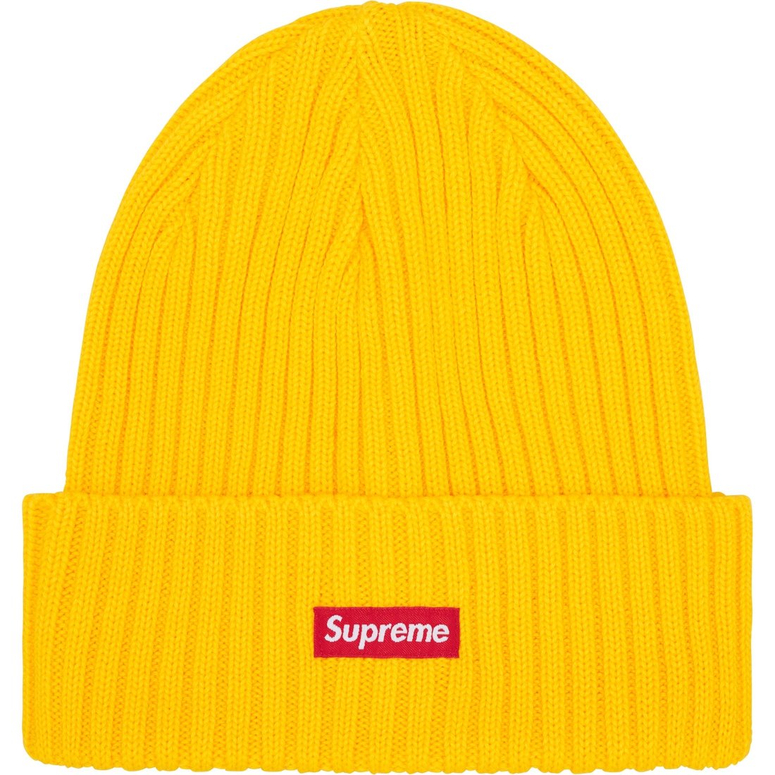 Supreme Overdyed Beanie (SS25) - Yellow - $40