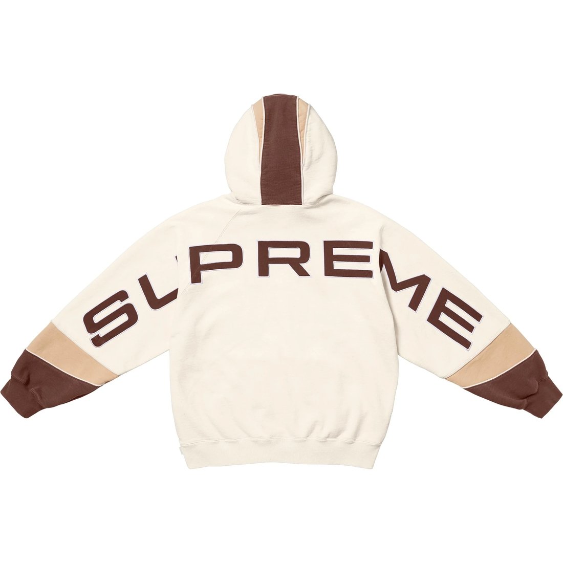 Supreme Paneled Hooded Sweatshirt (SS25) - Natural - $168