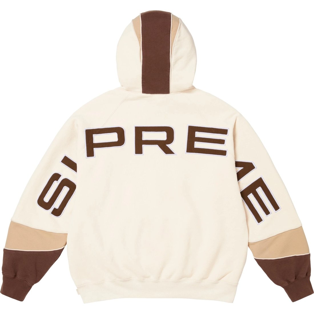 Supreme Paneled Hooded Sweatshirt (SS25) - Natural - $168