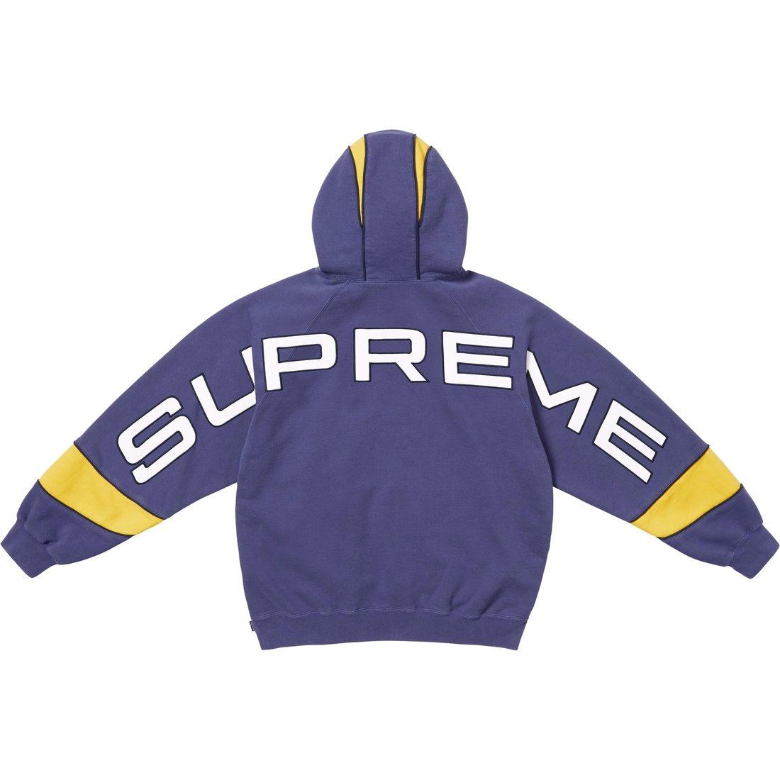 Supreme Paneled Hooded Sweatshirt (SS25) - Washed Navy - $168