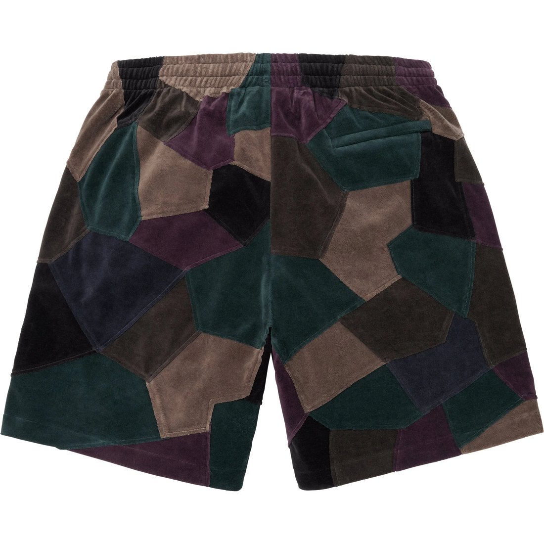 Supreme Patchwork Velour Short (SS25) - Dark Navy - $138