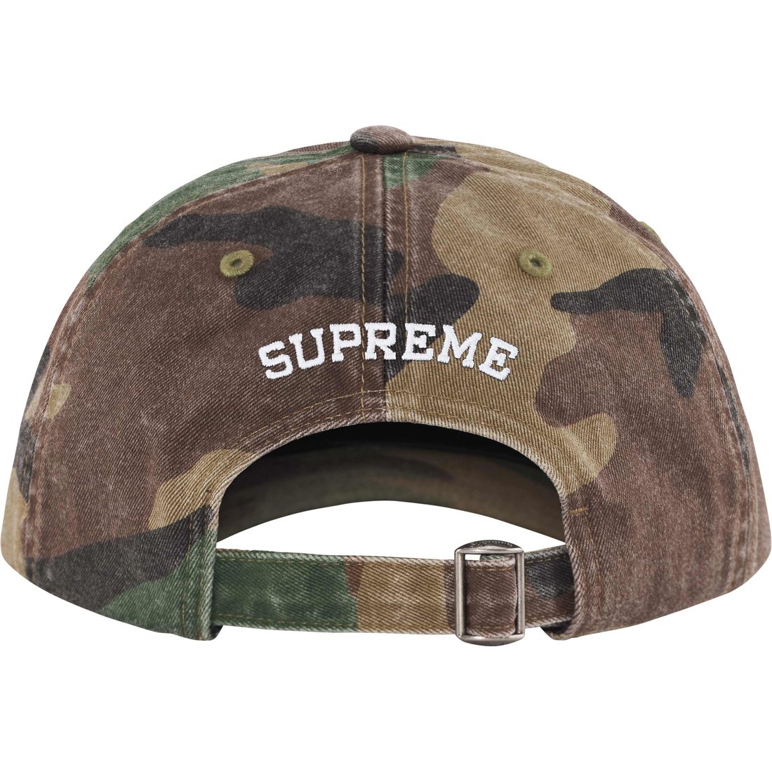 Supreme Pigment Dye 6-Panel (SS25) - Woodland Camo - $48