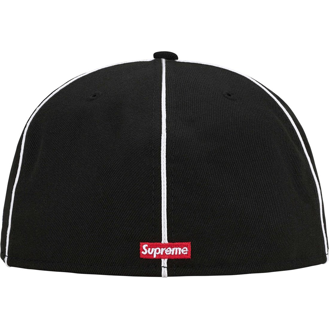 Supreme Piping Script Logo New Era (SS25) - Black - $54